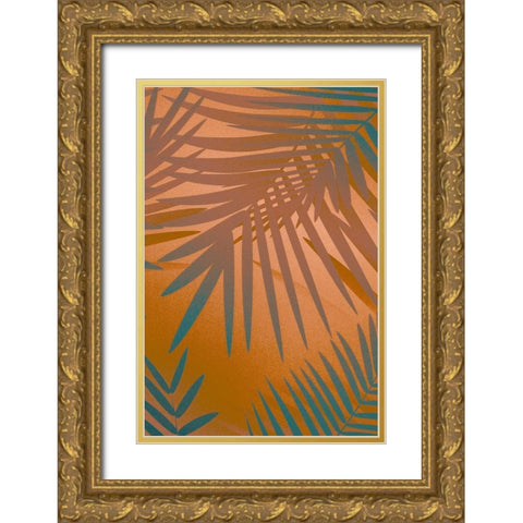 Palm Heat I  Gold Ornate Wood Framed Art Print with Double Matting by Stelfox, Norm