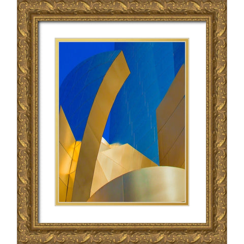 Abstracted Architecture III Gold Ornate Wood Framed Art Print with Double Matting by Stelfox, Norm