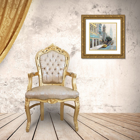 New York Gold Ornate Wood Framed Art Print with Double Matting by Novak, Rick