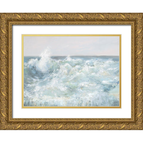 Little Time Gold Ornate Wood Framed Art Print with Double Matting by Calameo