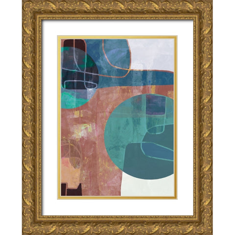 Intuition III Gold Ornate Wood Framed Art Print with Double Matting by Dubois, Lori