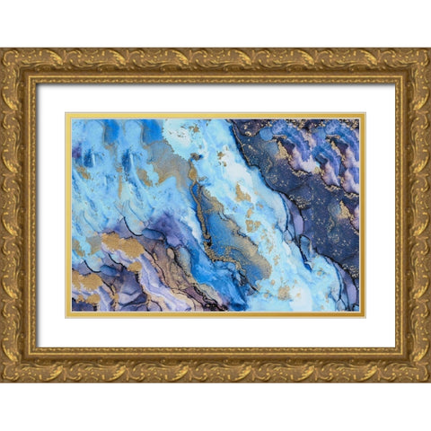 Golden Dust Gold Ornate Wood Framed Art Print with Double Matting by Rosenberg, Alissa