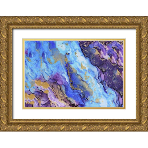 Auric Gold Ornate Wood Framed Art Print with Double Matting by Rosenberg, Alissa