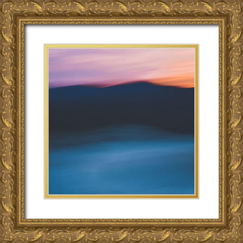 Calm Sunset III Gold Ornate Wood Framed Art Print with Double Matting by Joy, Olivia