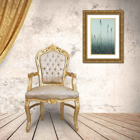 Slient Morning  Gold Ornate Wood Framed Art Print with Double Matting by Joy, Olivia