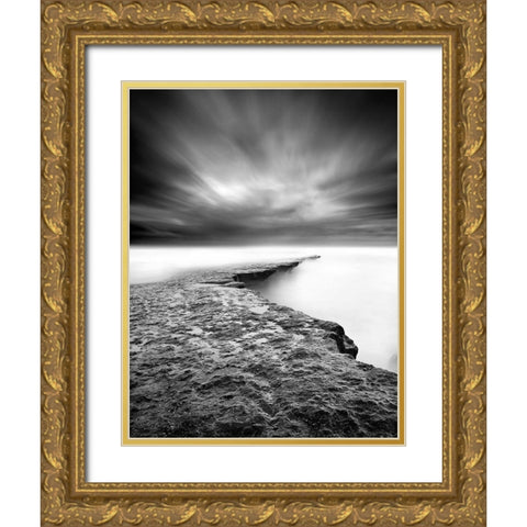 Secret End Gold Ornate Wood Framed Art Print with Double Matting by Maia, Jorge