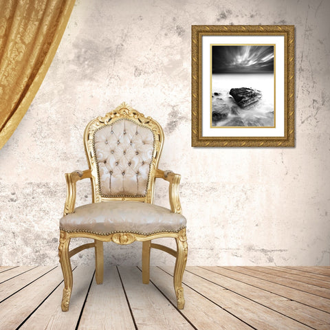 To Infinity Gold Ornate Wood Framed Art Print with Double Matting by Maia, Jorge