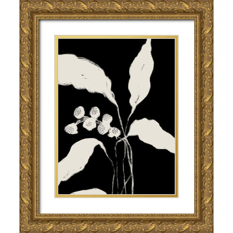 New Growth II  Gold Ornate Wood Framed Art Print with Double Matting by Holam, Nicholas