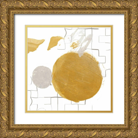 Moon Gold Ornate Wood Framed Art Print with Double Matting by Orlov, Irena