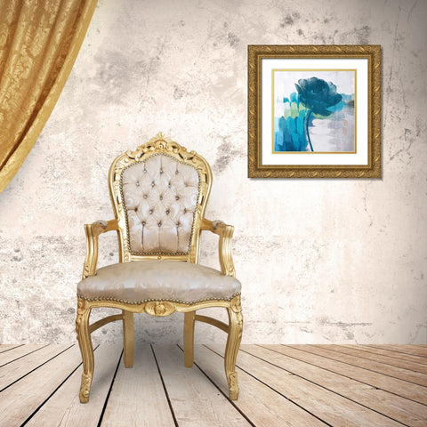 The Blue Breeze Gold Ornate Wood Framed Art Print with Double Matting by Orlov, Irena