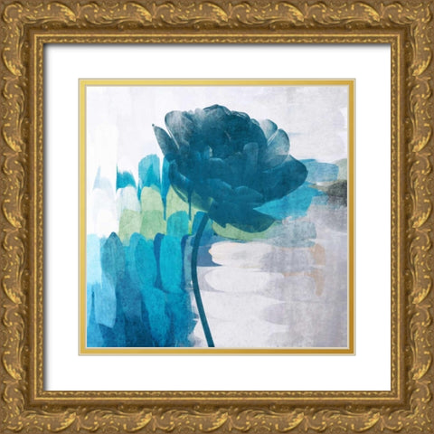 The Blue Breeze Gold Ornate Wood Framed Art Print with Double Matting by Orlov, Irena
