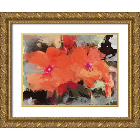 Fluidity Gold Ornate Wood Framed Art Print with Double Matting by Orlov, Irena