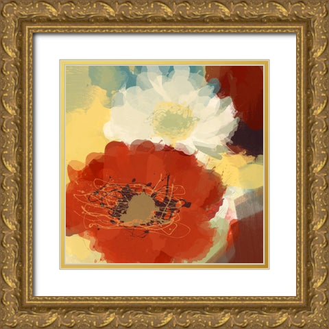 Brighten Up Gold Ornate Wood Framed Art Print with Double Matting by Orlov, Irena