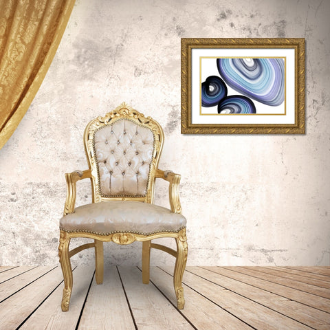 Azure II Gold Ornate Wood Framed Art Print with Double Matting by Orlov, Irena
