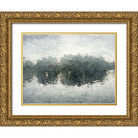 Marine Landscape Gold Ornate Wood Framed Art Print with Double Matting by Orlov, Irena