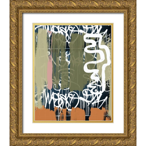 Exit Gold Ornate Wood Framed Art Print with Double Matting by Orlov, Irena