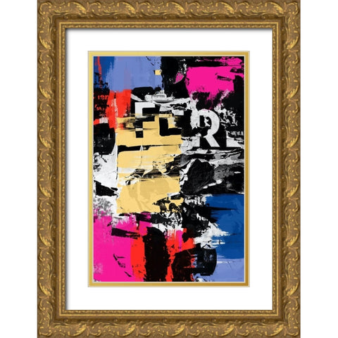 Colour Crush  Gold Ornate Wood Framed Art Print with Double Matting by Orlov, Irena