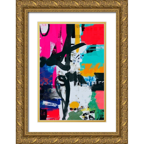 Colour Factory II Gold Ornate Wood Framed Art Print with Double Matting by Orlov, Irena