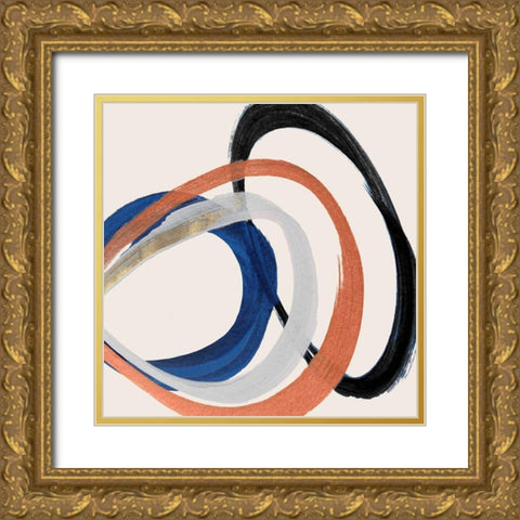 Linked Up  Gold Ornate Wood Framed Art Print with Double Matting by Orlov, Irena