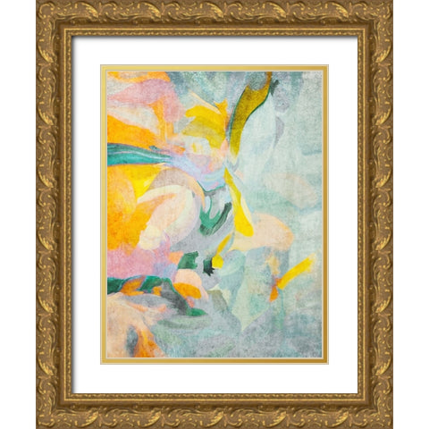 Neutral Flow II  Gold Ornate Wood Framed Art Print with Double Matting by Orlov, Irena