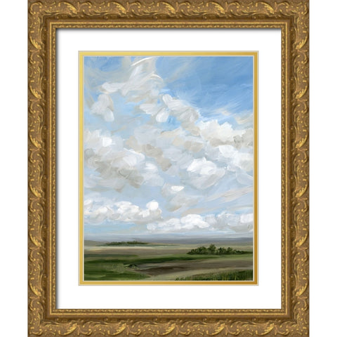 Endless Sky Gold Ornate Wood Framed Art Print with Double Matting by Walsh, Nicole