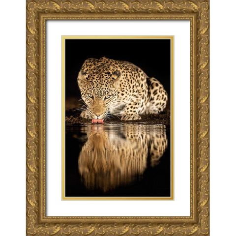 Single Mother Gold Ornate Wood Framed Art Print with Double Matting by Eichelberg