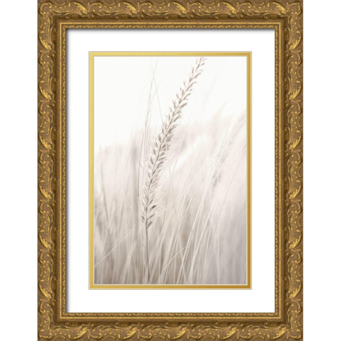 Grass Gold Ornate Wood Framed Art Print with Double Matting by Studio III