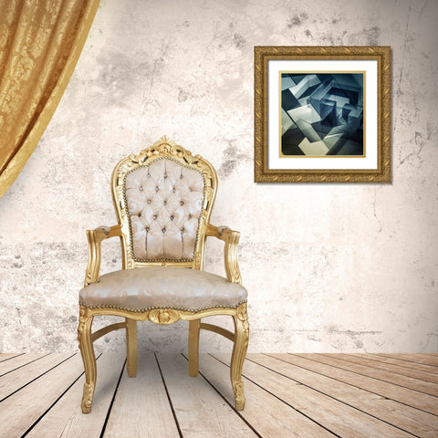 Vangindertael - The Primacy of Structure over Form Gold Ornate Wood Framed Art Print with Double Matting by Vangindertael