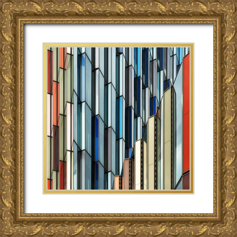 Vangindertael - Facade Art Gold Ornate Wood Framed Art Print with Double Matting by Vangindertael