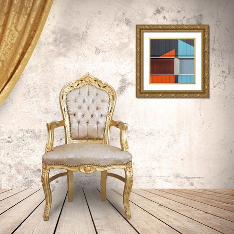 Vangindertael - Warehouse Deco Gold Ornate Wood Framed Art Print with Double Matting by Vangindertael