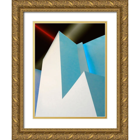 Vangindertael - Laser and Neon Gold Ornate Wood Framed Art Print with Double Matting by Vangindertael