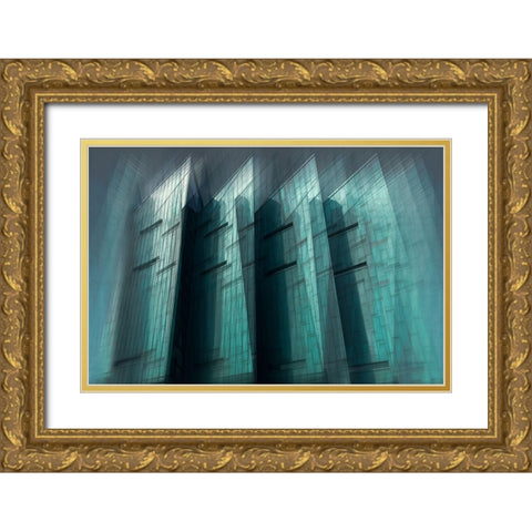 Arro - Blades  Gold Ornate Wood Framed Art Print with Double Matting by Arro