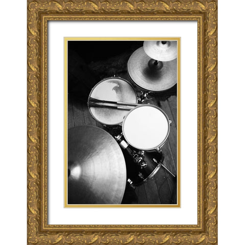 Yakovlev - Drums  Gold Ornate Wood Framed Art Print with Double Matting by Yakovlev