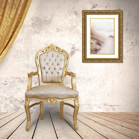 Studio III - Beach 010 Gold Ornate Wood Framed Art Print with Double Matting by Studio III