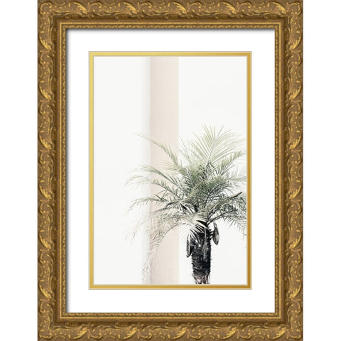 Studio III - Palm Tree  Gold Ornate Wood Framed Art Print with Double Matting by Studio III