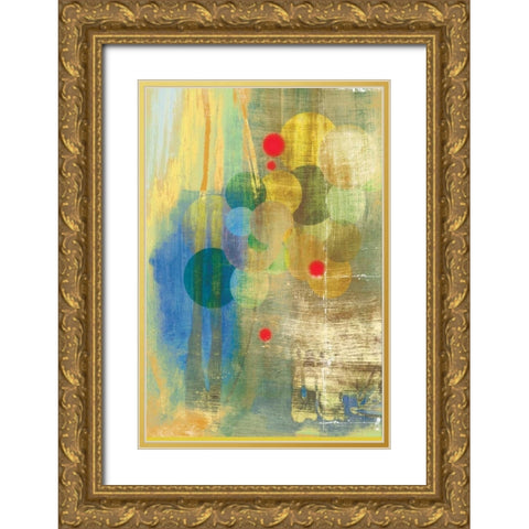 Spherical II Gold Ornate Wood Framed Art Print with Double Matting by PI Studio