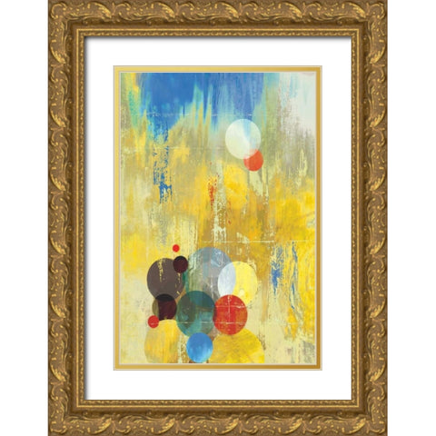 Spherical III Gold Ornate Wood Framed Art Print with Double Matting by PI Studio