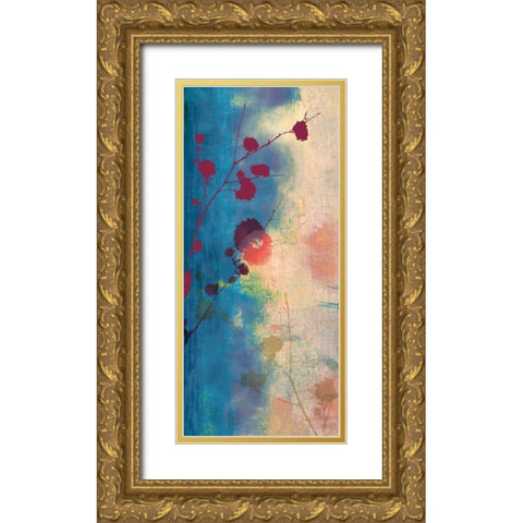 Bliss Gold Ornate Wood Framed Art Print with Double Matting by PI Studio