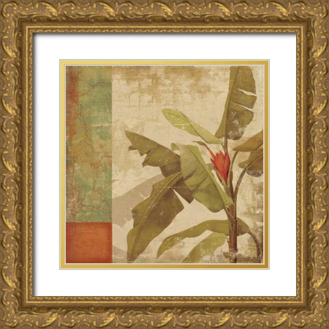 Planta Gold Ornate Wood Framed Art Print with Double Matting by PI Studio