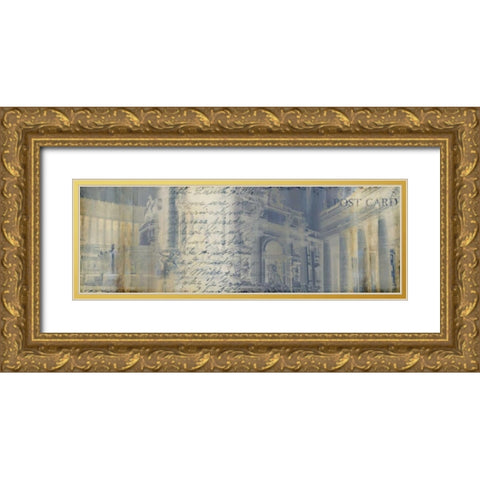 When in Rome Gold Ornate Wood Framed Art Print with Double Matting by PI Studio