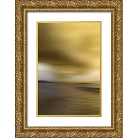 All Aglow Gold Ornate Wood Framed Art Print with Double Matting by PI Studio