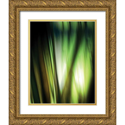 Organic I Gold Ornate Wood Framed Art Print with Double Matting by PI Studio