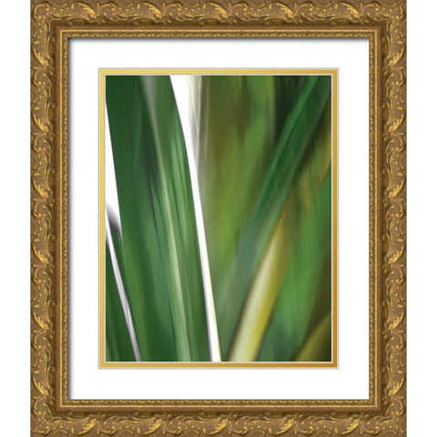 Organic IV Gold Ornate Wood Framed Art Print with Double Matting by PI Studio