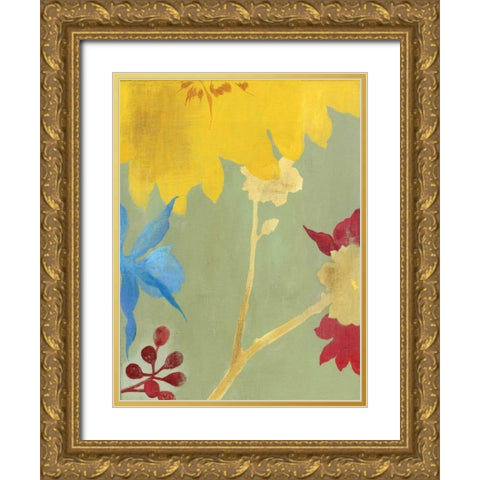 Sketch Gold Ornate Wood Framed Art Print with Double Matting by PI Studio