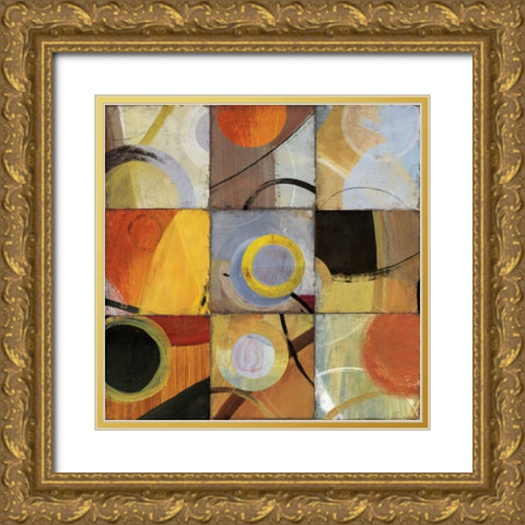 Hole in  Nine Gold Ornate Wood Framed Art Print with Double Matting by PI Studio