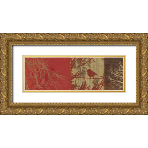 Out on a Limb I Gold Ornate Wood Framed Art Print with Double Matting by PI Studio