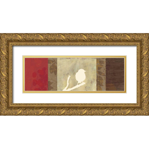 Out on a Limb II Gold Ornate Wood Framed Art Print with Double Matting by PI Studio