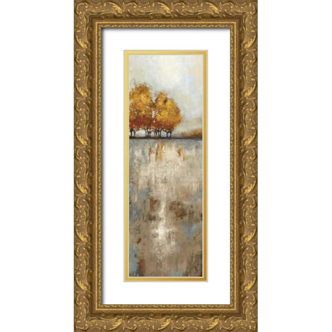 Out of the Blue I Gold Ornate Wood Framed Art Print with Double Matting by PI Studio