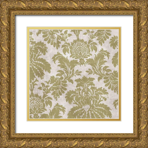 Baroque I  Gold Ornate Wood Framed Art Print with Double Matting by PI Studio