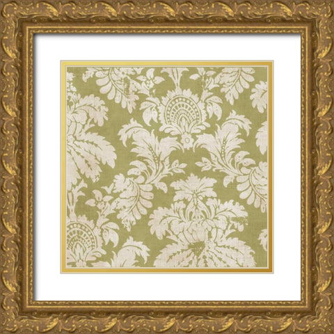 Baroque II Gold Ornate Wood Framed Art Print with Double Matting by PI Studio